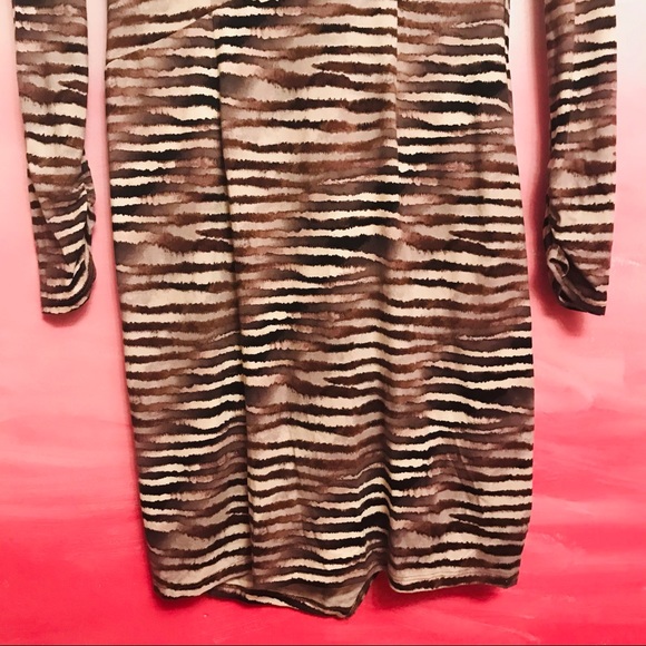 Tommy Bahama Animal Zebra Wrap Dress Sz M - Picture 11 of 14